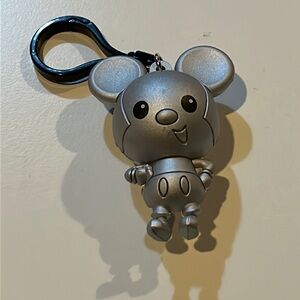 Silver Tone Disney Mickey Key Chain NIP
